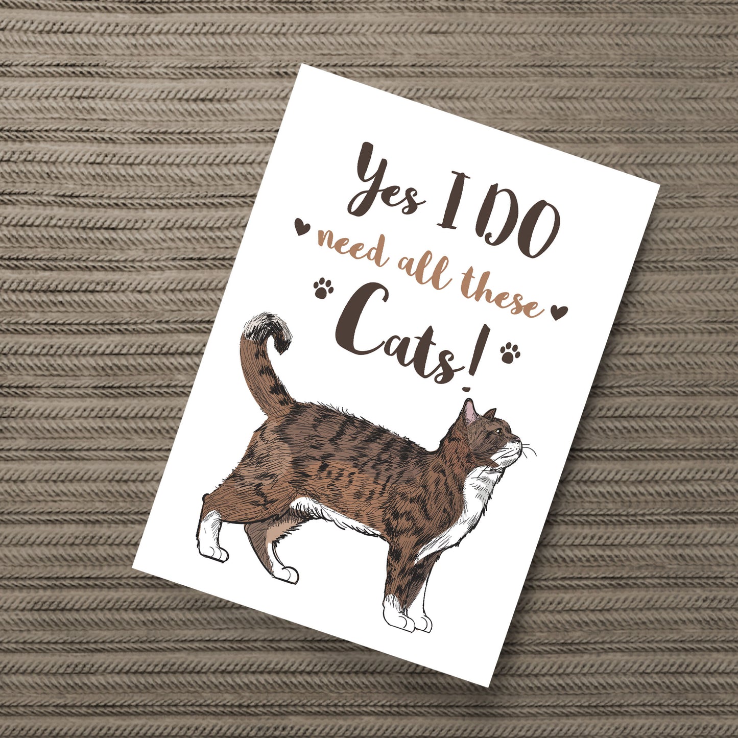 Funny Cat Print Funny Cat Sign Animal Print Home Decor Cat Gift