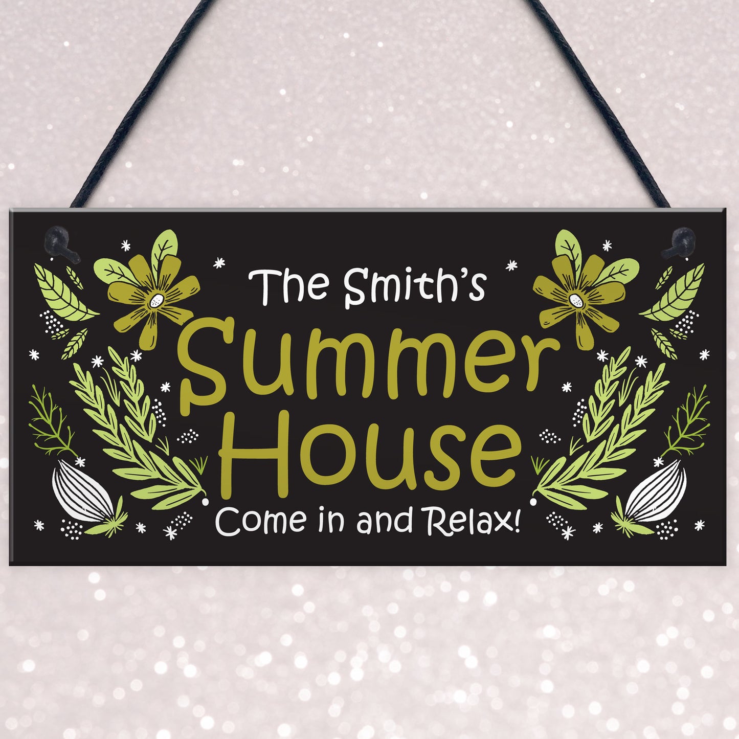 Personalised Summerhouse Sign Hanging Door Wall Sign Friend Gift