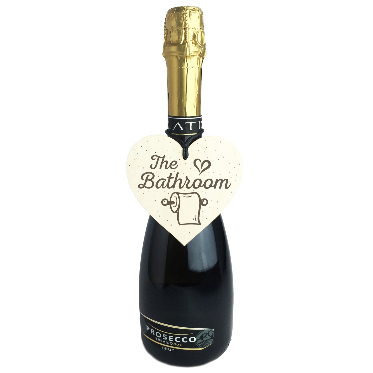 The Bathroom Shabby Chic Handmade Wooden Heart Toilet Sign