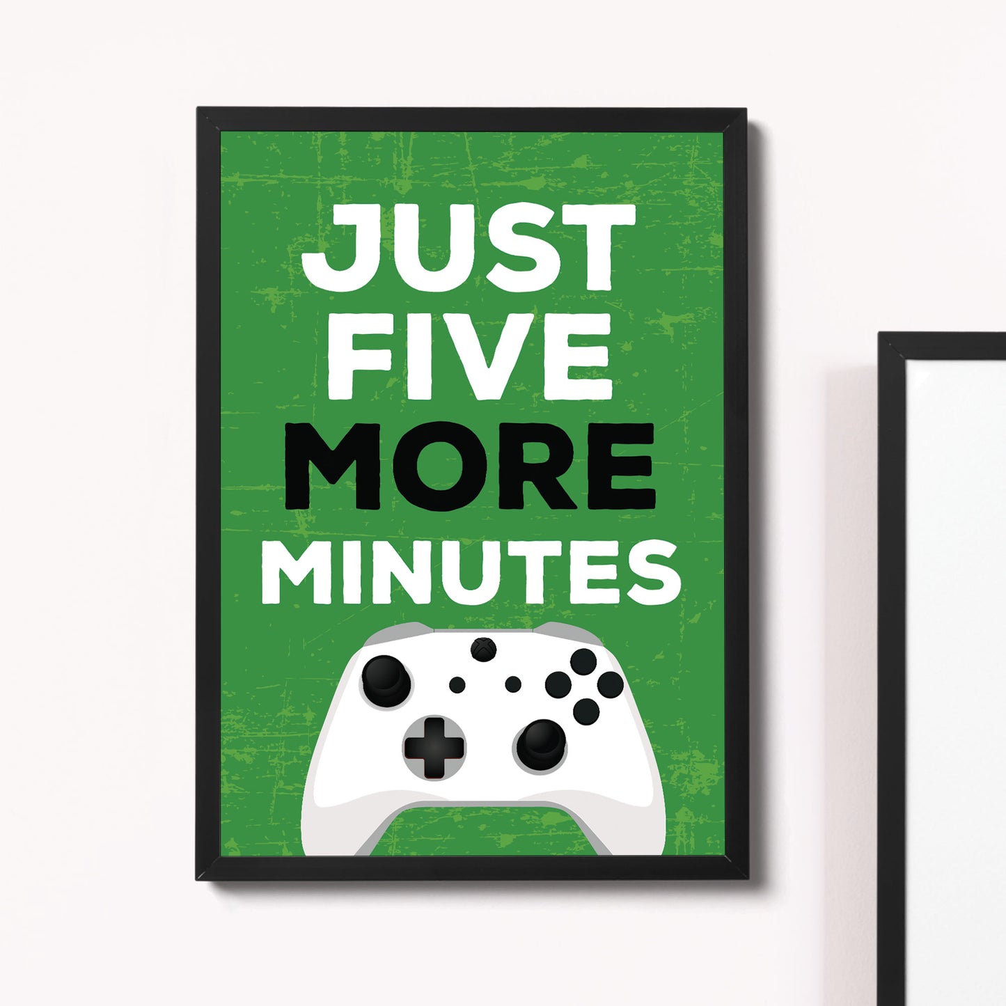 Gaming Poster Framed Print For Gamer Room Boys Bedroom Decor