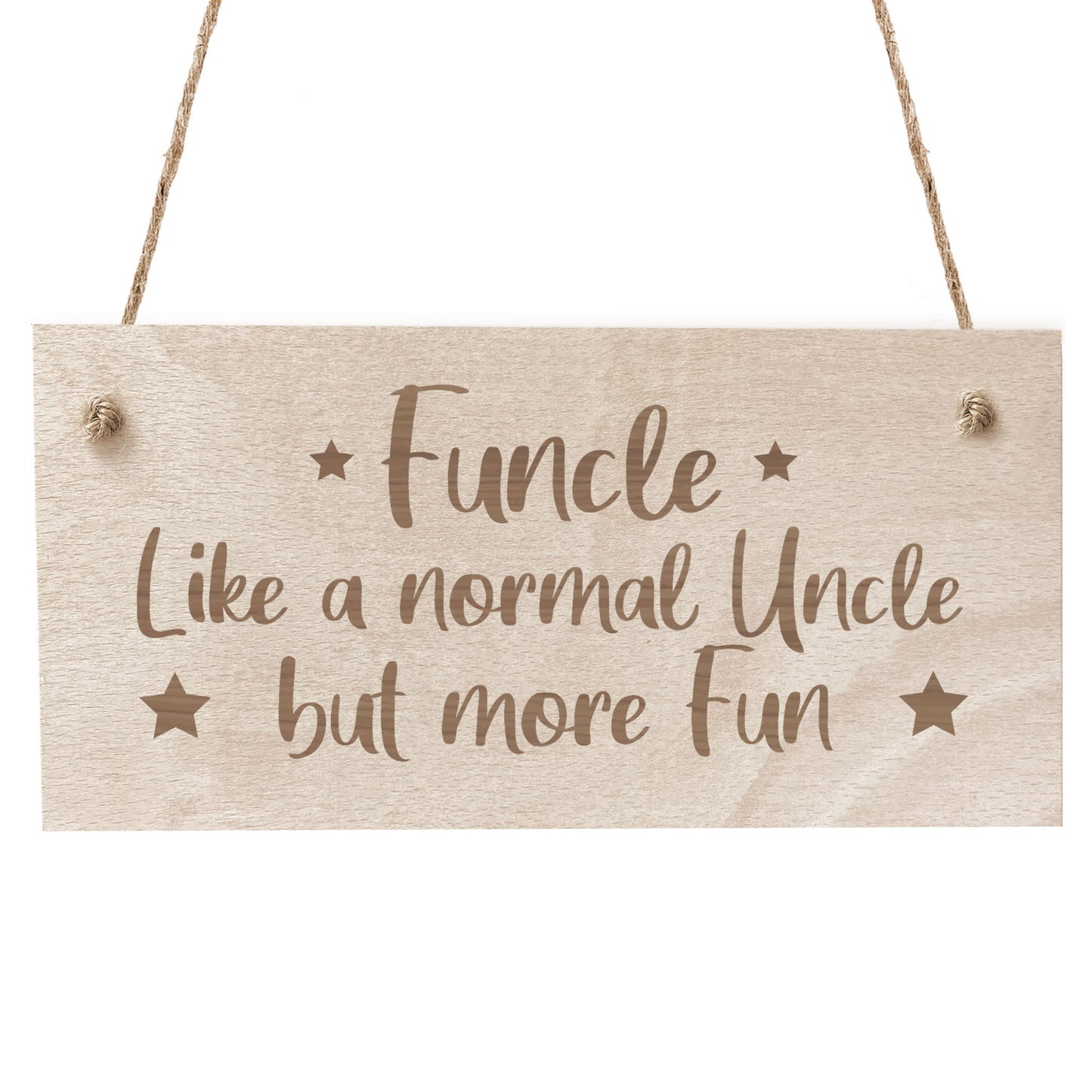 Funny Uncle Gifts FUNCLE Engraved Sign Uncle Birthday Christmas