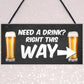 Novelty Bar Decor Signs Hanging Home Bar Man Cave Pub Garden