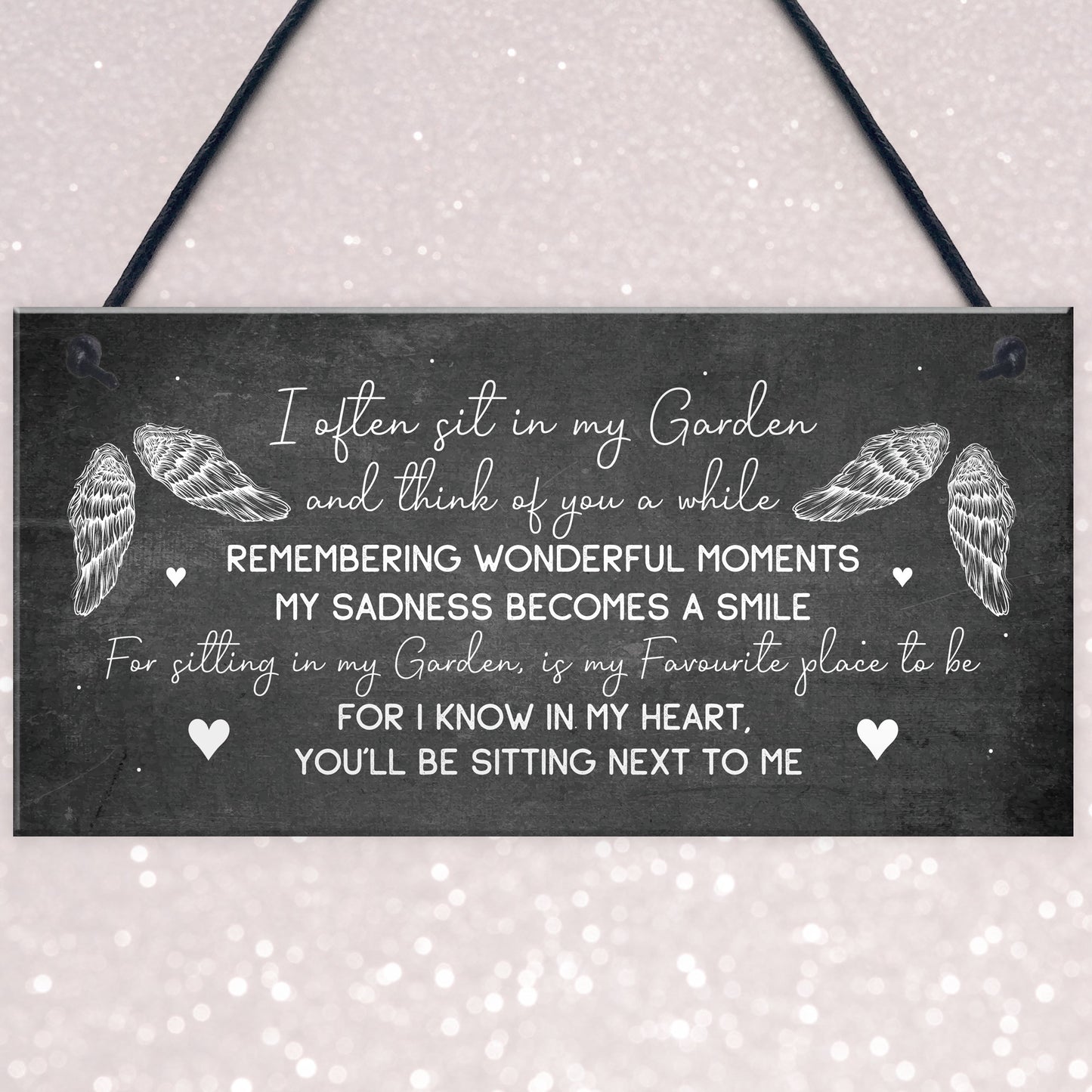Garden Plaque Hanging Shed Sign Mum Nan Grandad Memorial Family