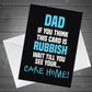 Funny Card And Keyring Bundle for Dad Fathers Day Birthday Card