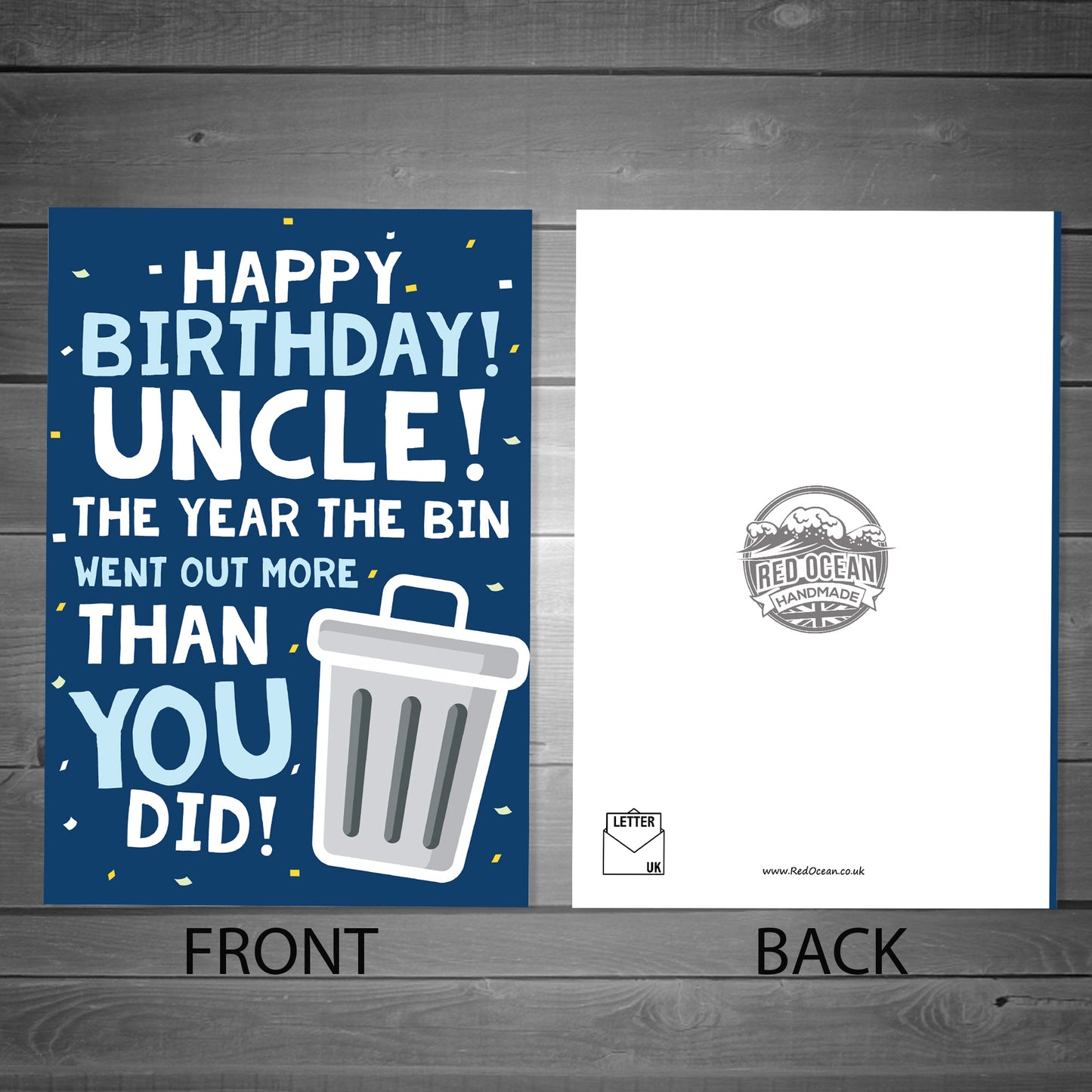 Funny Birthday Card For Uncle Lockdown Design Novelty Card
