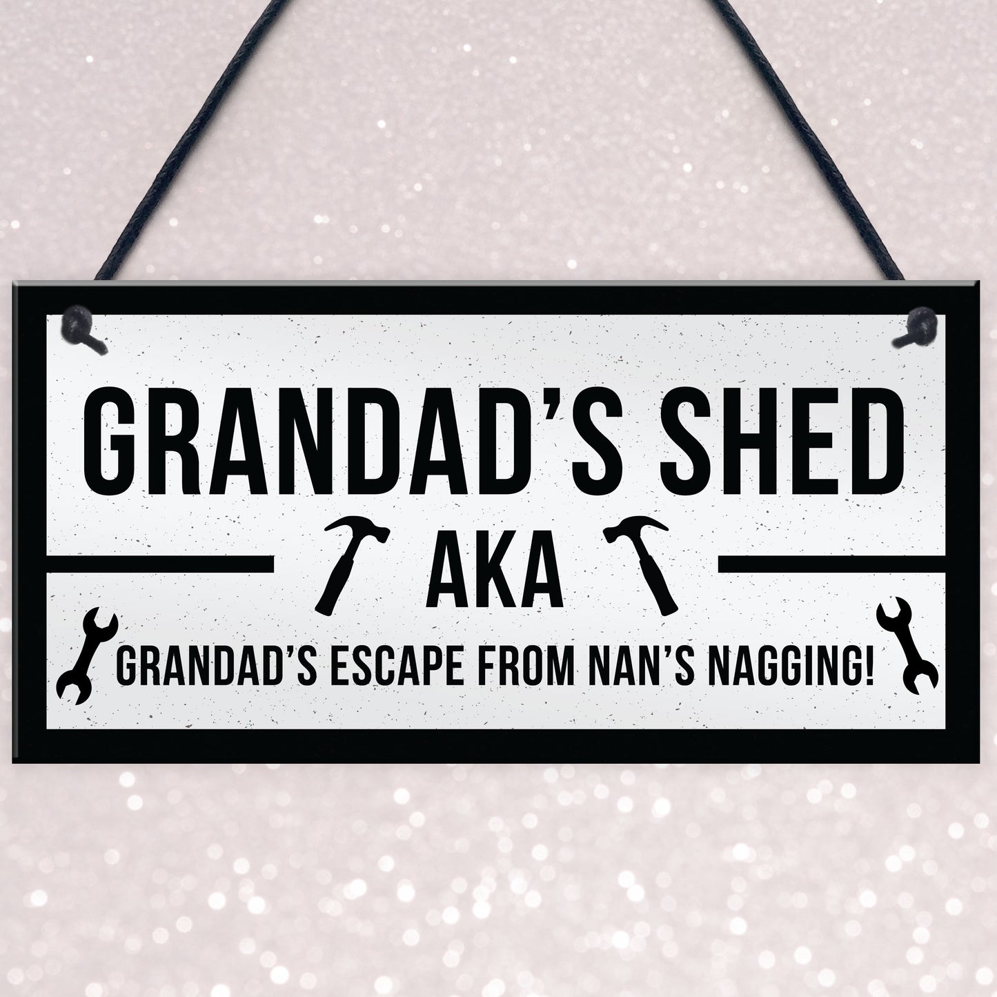 Funny Shed Sign For Grandad Hanging Garden Man Cave Sign