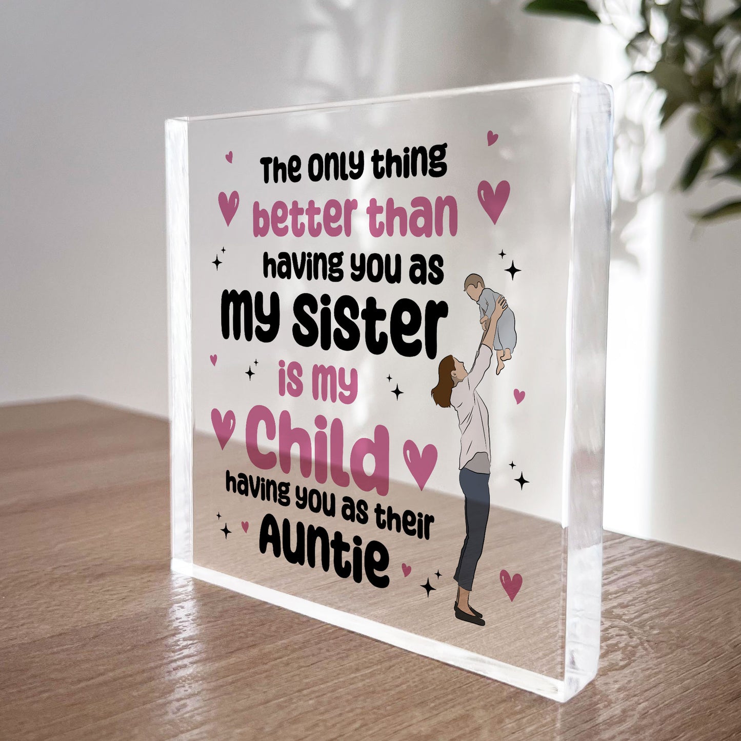 Auntie Christmas Birthday Gifts From Niece Nephew Acrylic Block
