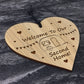 Caravan Sign Engraved Heart Second Home Friendship Sign