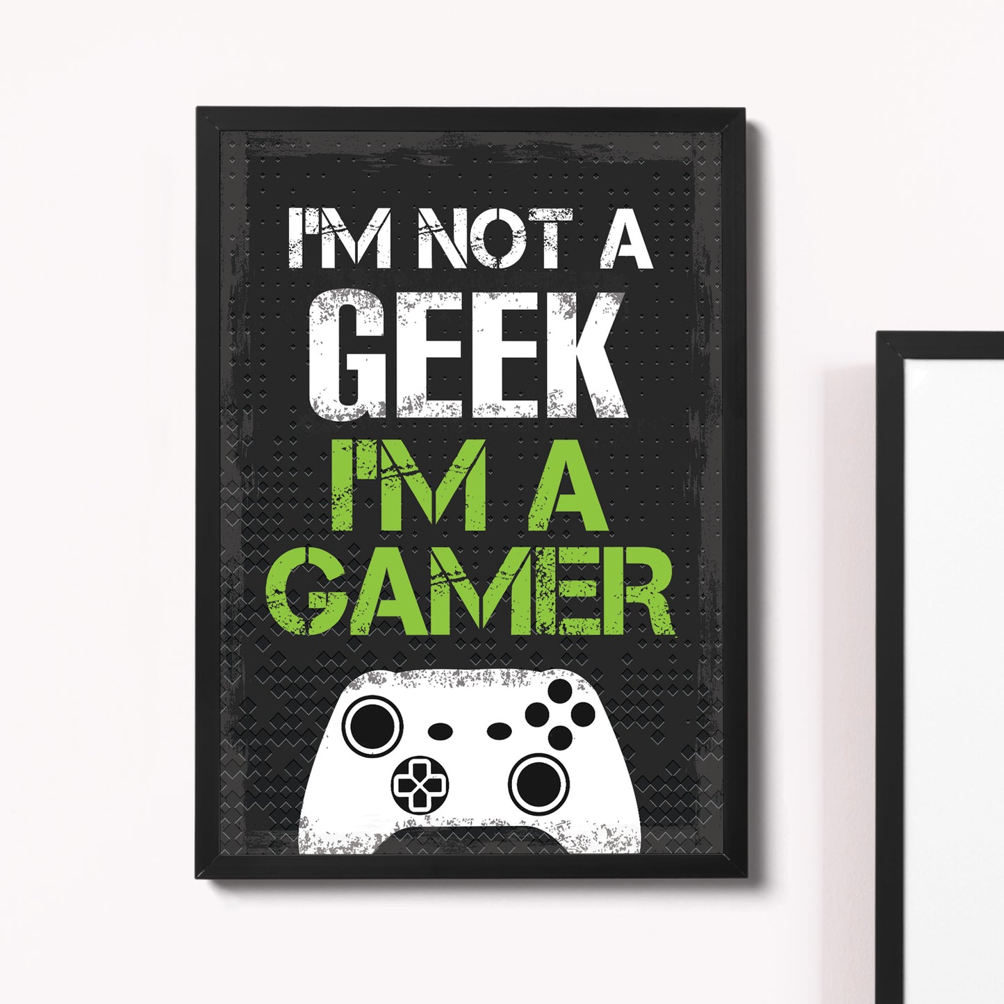Not A Geek Gamer Gaming Sign For Boys Bedroom Gamer Print