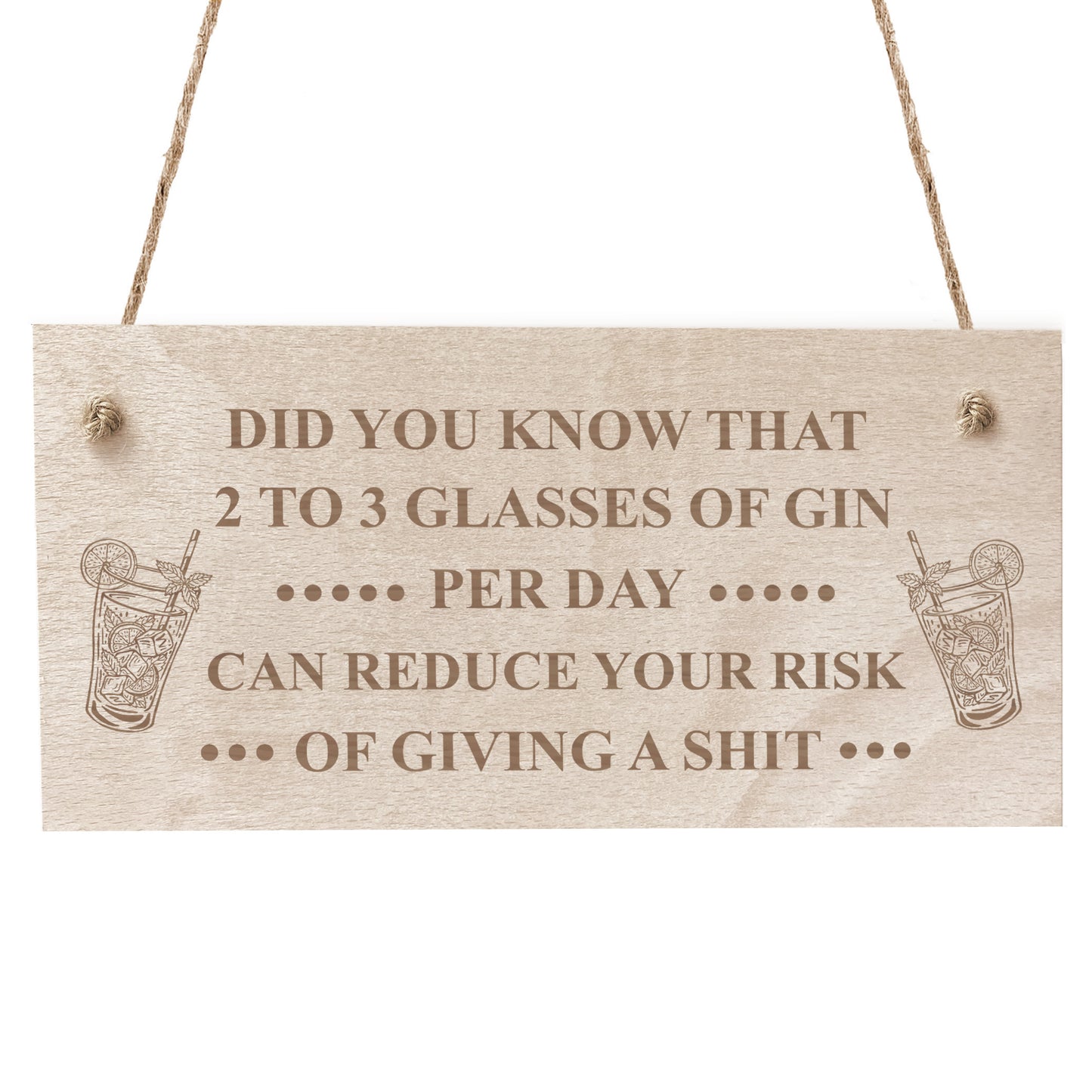 Gin Sign For Home Bar Engraved Wood Sign Wall Sign For Bar Pub