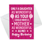 Funny 16th 18th 21st Birthday Gift For Daughter Heart And Card