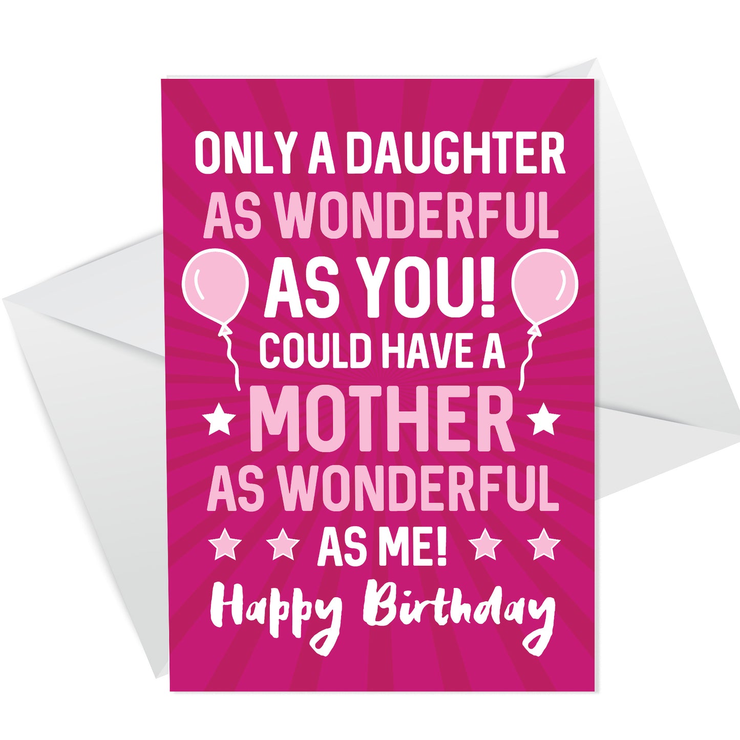 Funny 16th 18th 21st Birthday Gift For Daughter Heart And Card