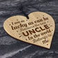 Birthday Christmas Gift For Him UNCLE GIFT Engraved Heart