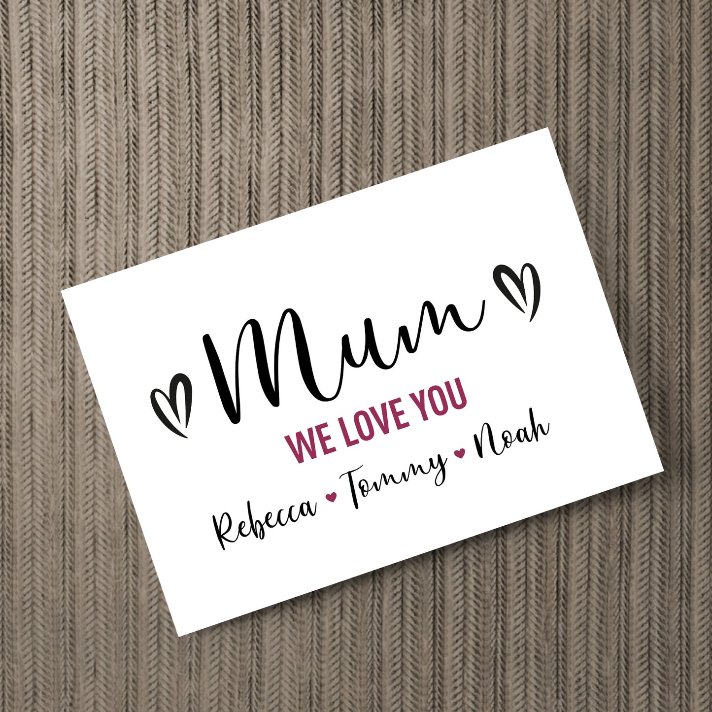 Mothers Day Gift For Mum Personalised Word Art Gift For Mum