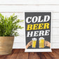 COLD BEER HERE Funny Bar Signs And Plaques Man Cave Bar Pub Sign