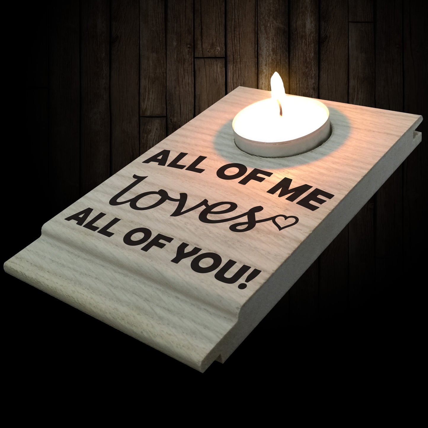 All Of Me Loves All Of You Candle Gift Set Tealight Holder