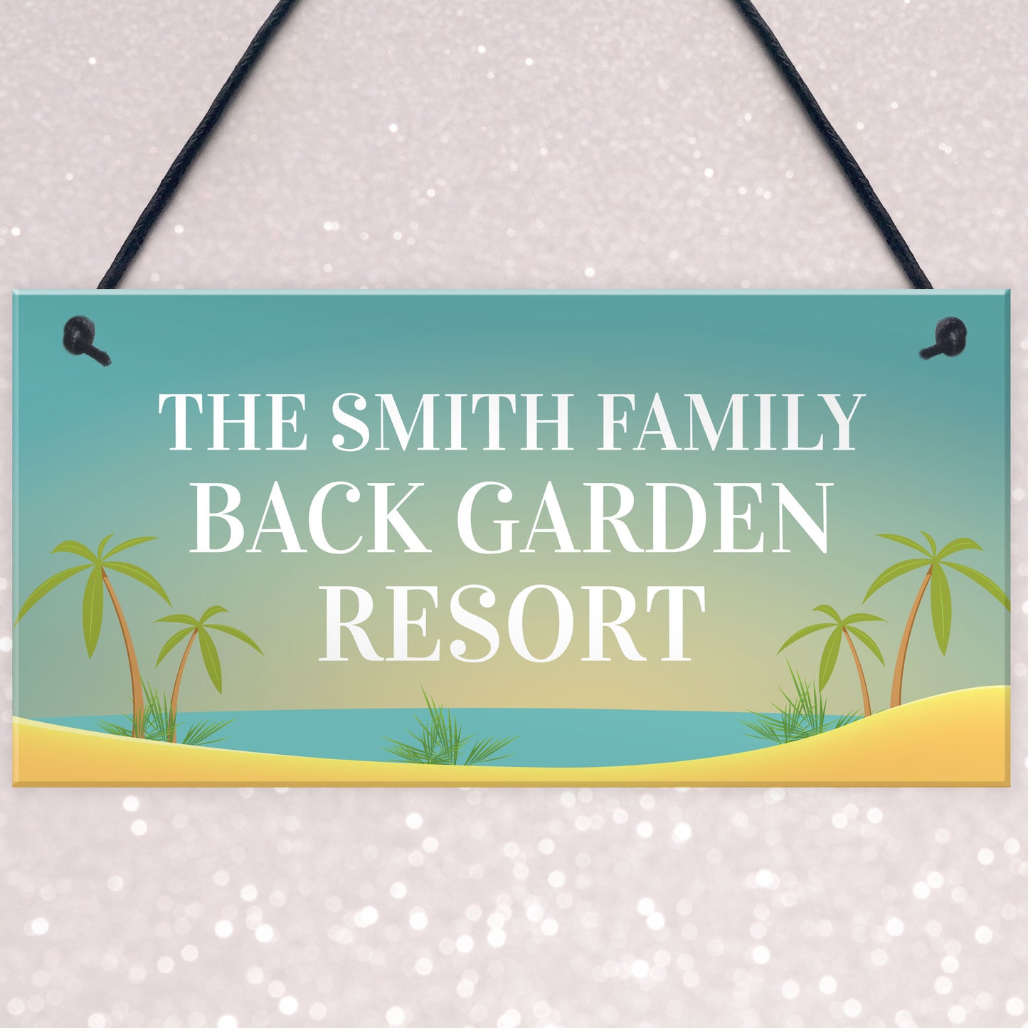 Back Garden Sign Funny Personalised Garden Sign For Outdoor
