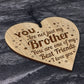 Brother Gifts Best Friend Engraved Heart Brother Birthday Xmas