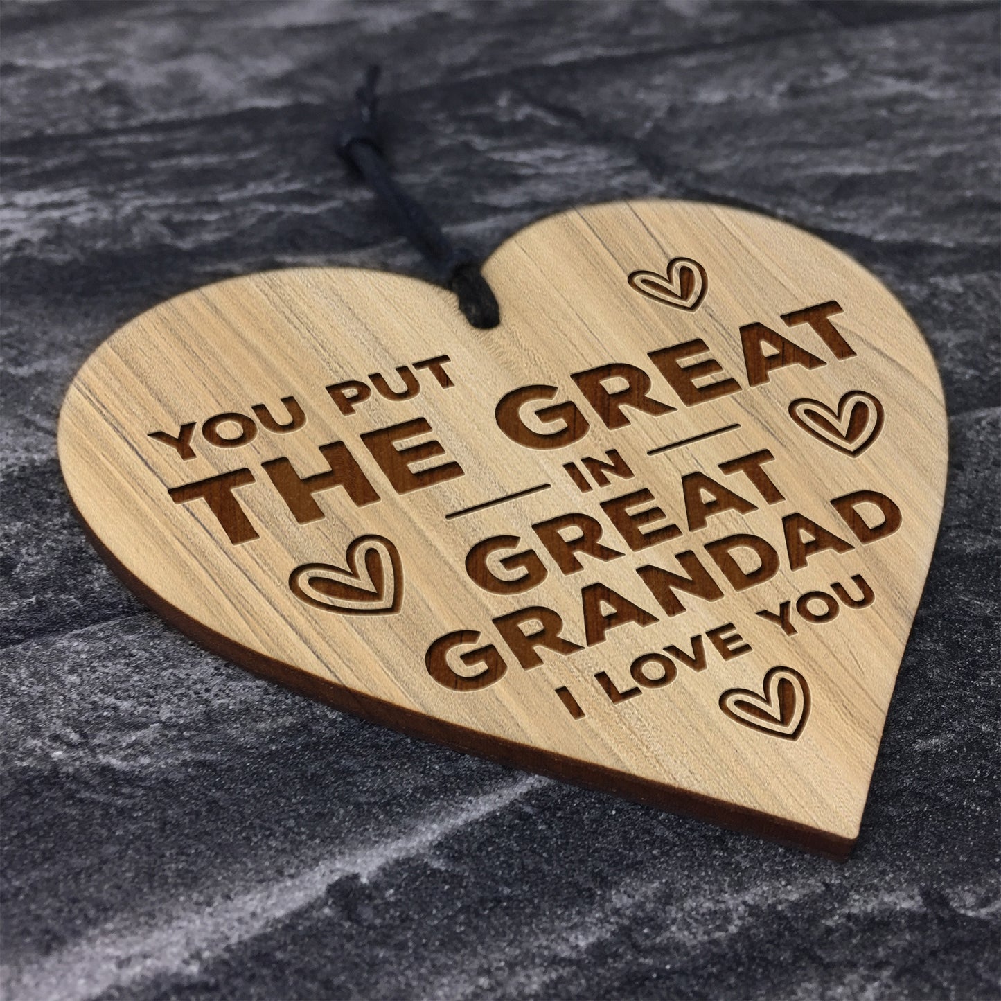 Great Grandad Gifts Engraved Heart Birthday Gift For Grandad