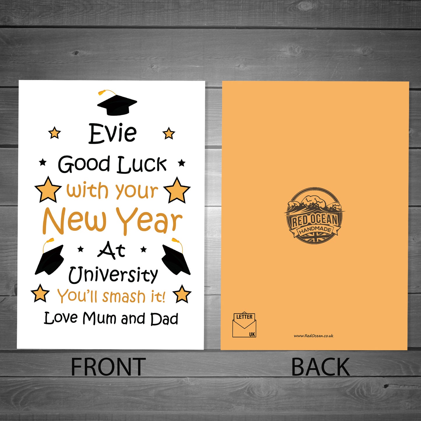 Back To University Good Luck Card For Daughter Son Personalised