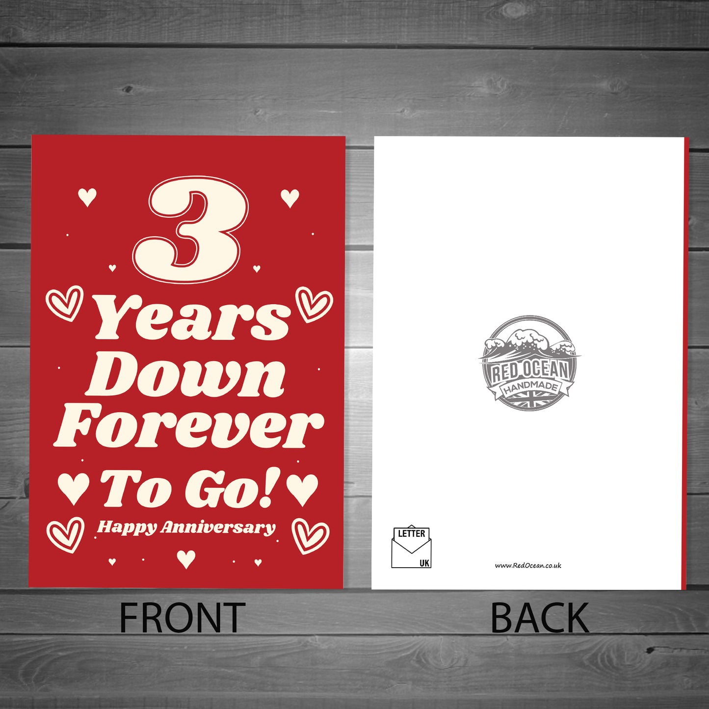 Funny Joke 3rd Anniversary Card For Husband Wife Card For Him