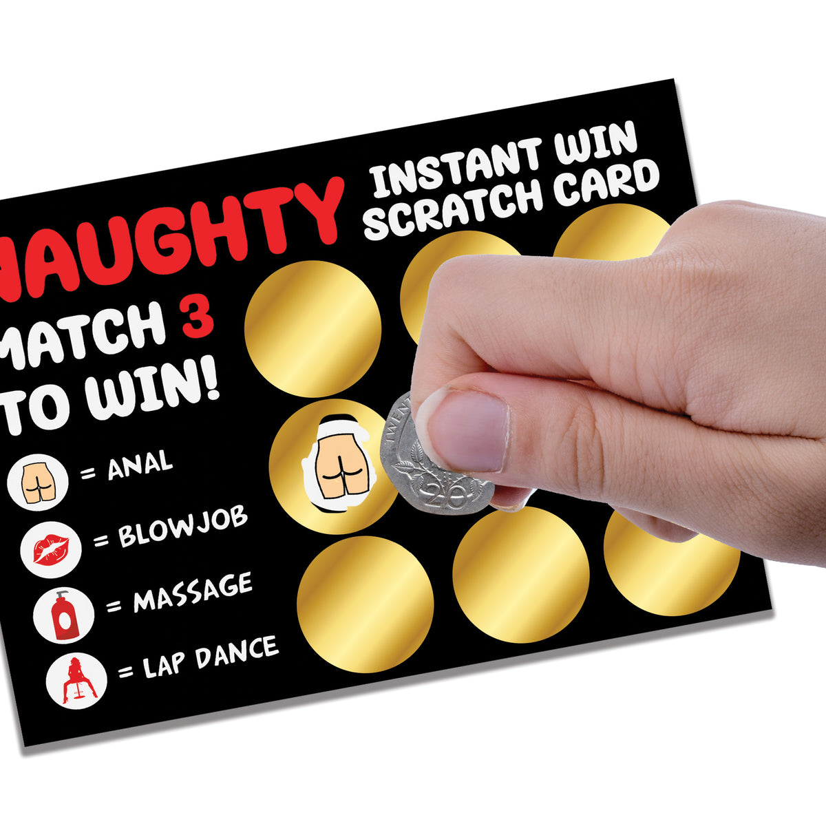 Naughty Scratch Card Valentines Day Anniversary Gift For Him