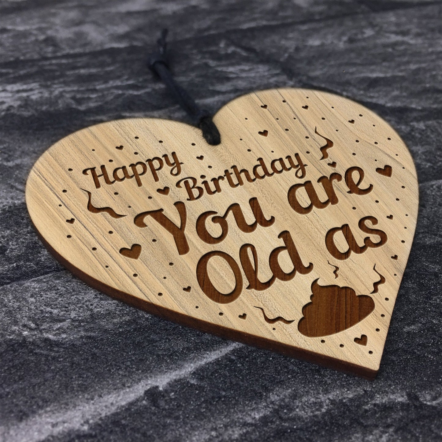 Funny Birthday For Him Her Engraved Heart 50th 60th 70th