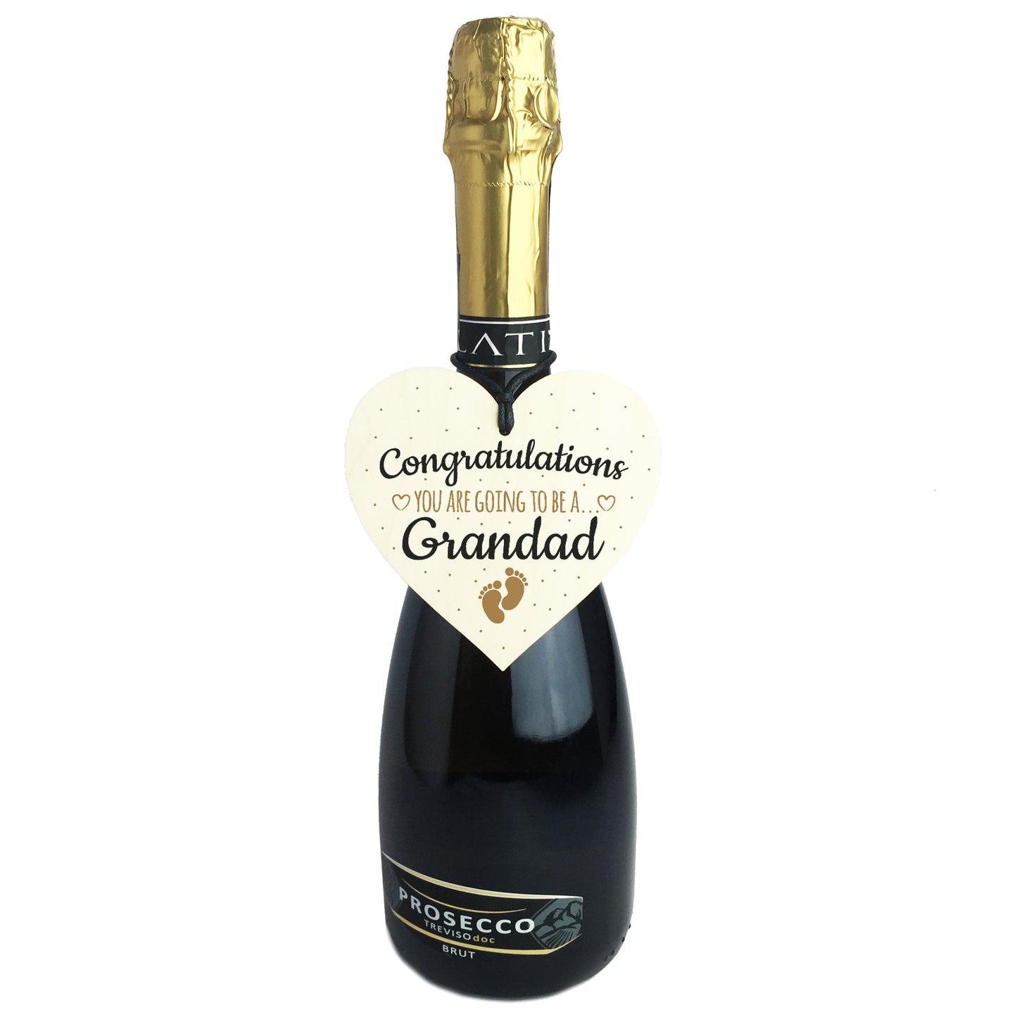 Handmade Pregnancy Announcent Gift Heart Congratulations Grandad