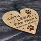 Memorial Plaque For Cat Engraved Heart Cat Gift Cat Sign