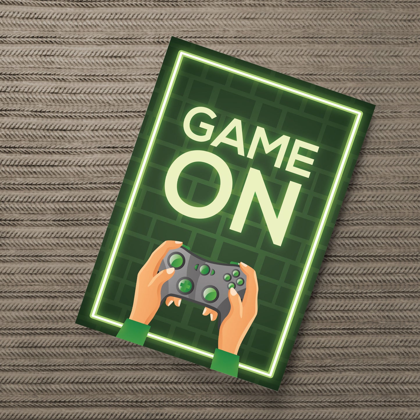 Novelty Gaming Print For Games Room Boys Bedroom Wall Art