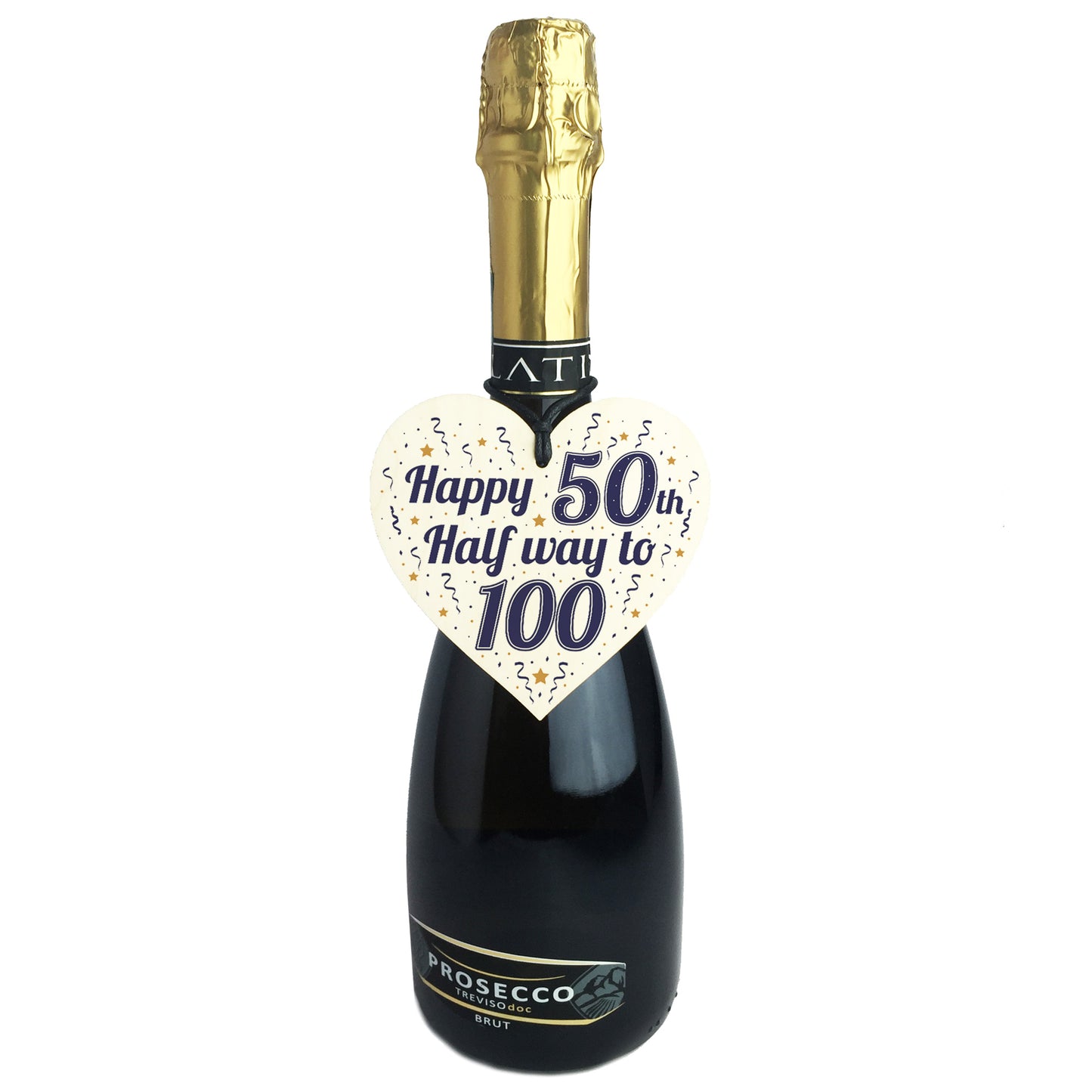 Funny Happy 50th Birthday Gift Present Wooden Heart Plaque Sign