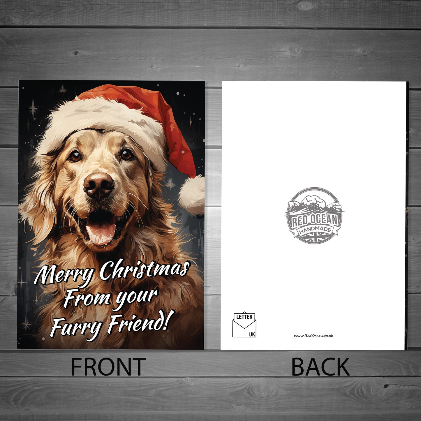 Labrador Dog Christmas Card Funny Dog Greetings Card From Dog