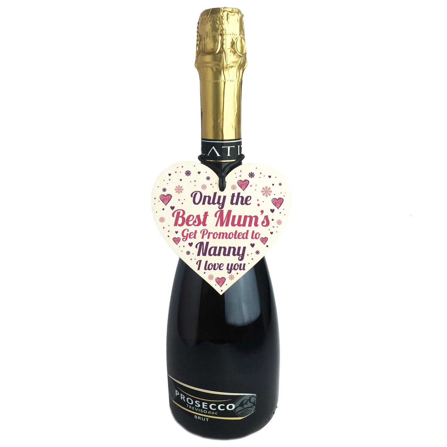 Best Mum Get Promoted To Nanny Wooden Heart Mum Gifts Nanny