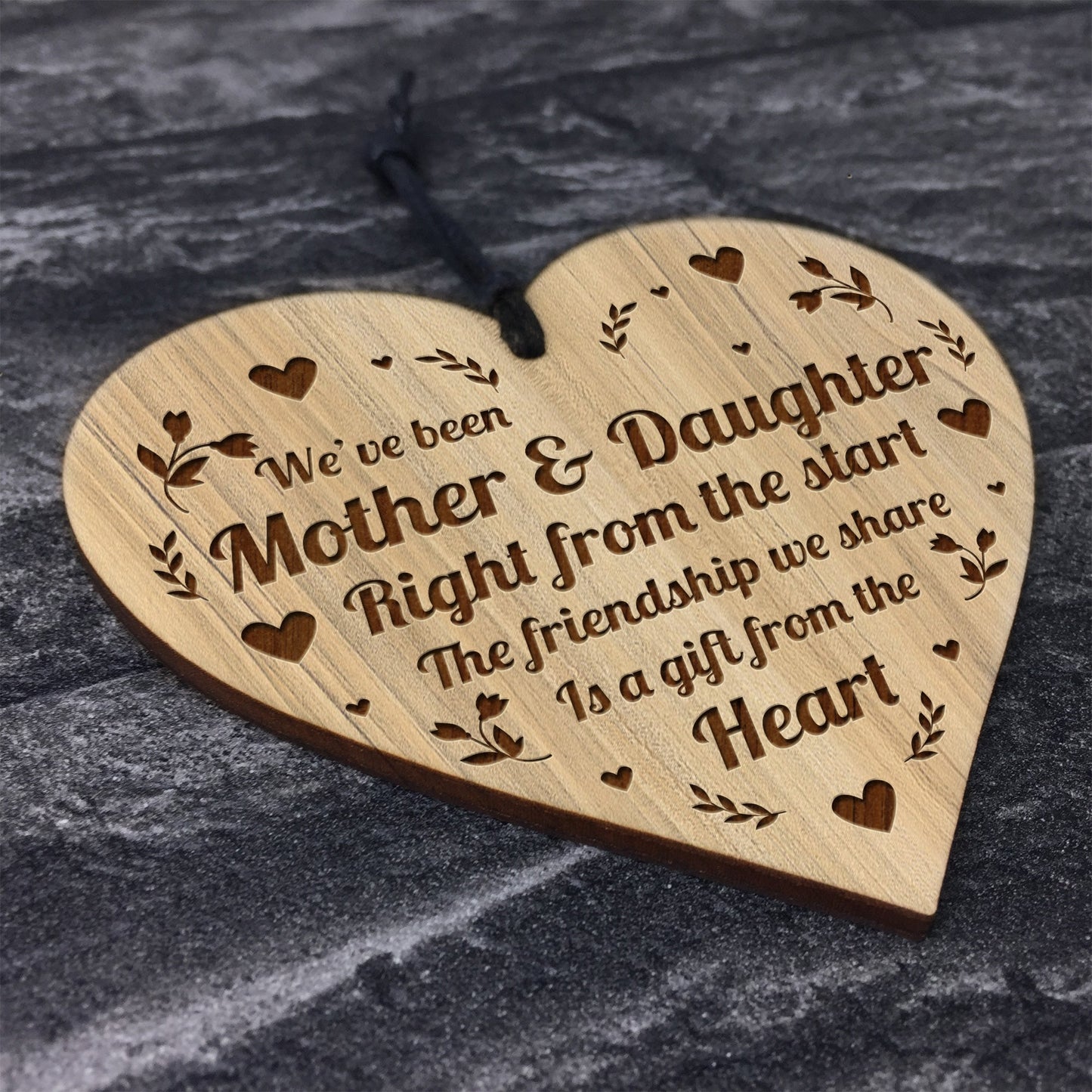 Mum Gifts Daughter Gifts Birthday Christmas Engraved Heart