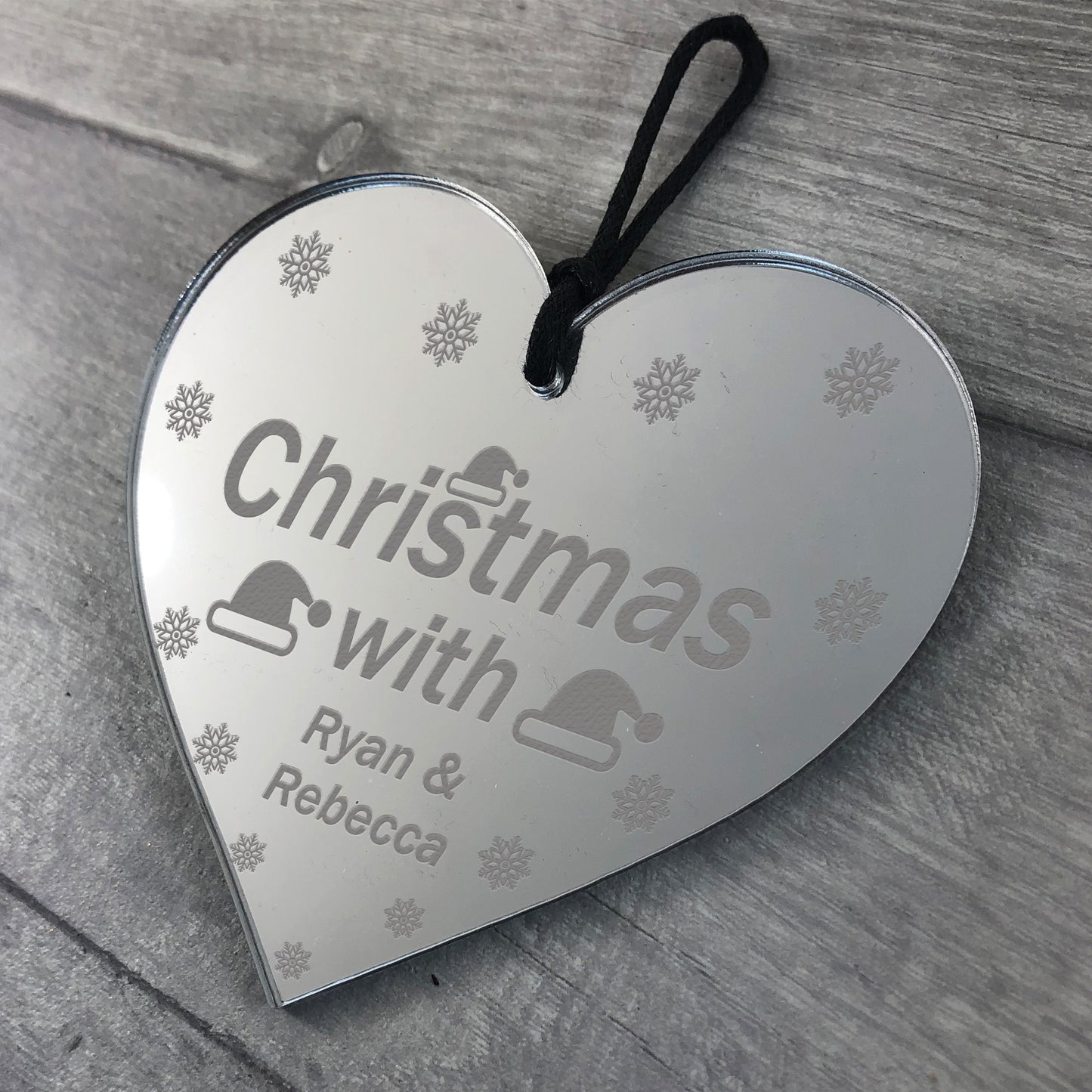 Personalised Christmas Bauble For Christmas Tree Couple Gift