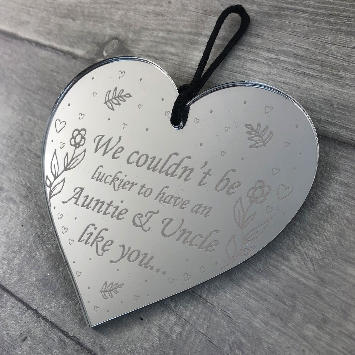 Auntie And Uncle Gift For Birthday Christmas Heart Gift