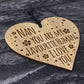 Nan Gift Birthday Christmas NAN PLAQUE Engraved Heart Gift
