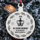 Queen Elizabeth ll In Memory Memorial Christmas Bauble Tree