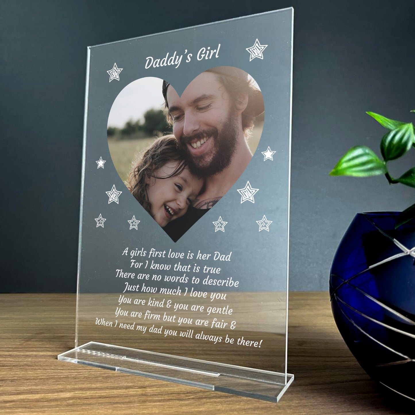 Dad Gift From Daughter Daddys Girl Personalised Fathers Day Gift