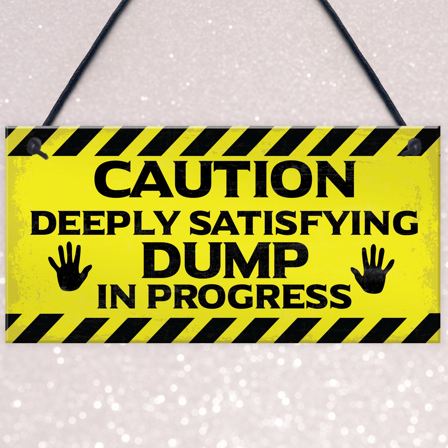 Funny Toilet Bathroom Warning Sign Novelty Bathroom Decor Gifts