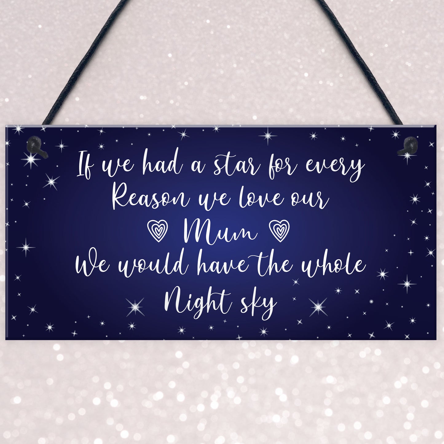Mum Gift Hanging Plaque Cute Gift For Mum From Daughter Son Gift