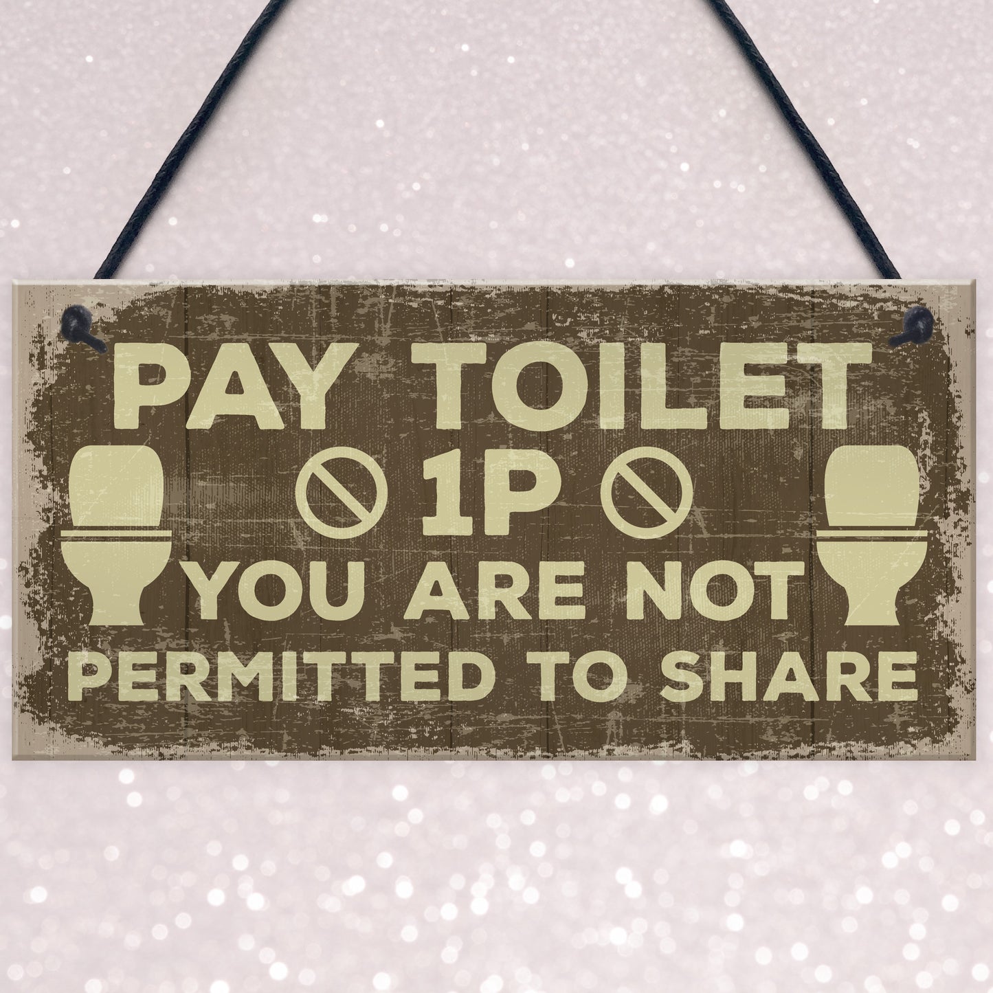 Shabby Chic BATHROOM Signs Door Plaque Toilet Bathroom The Loo