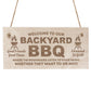 BBQ Welcome Sign Novelty Backyard BBQ Barbecue Garden Sign