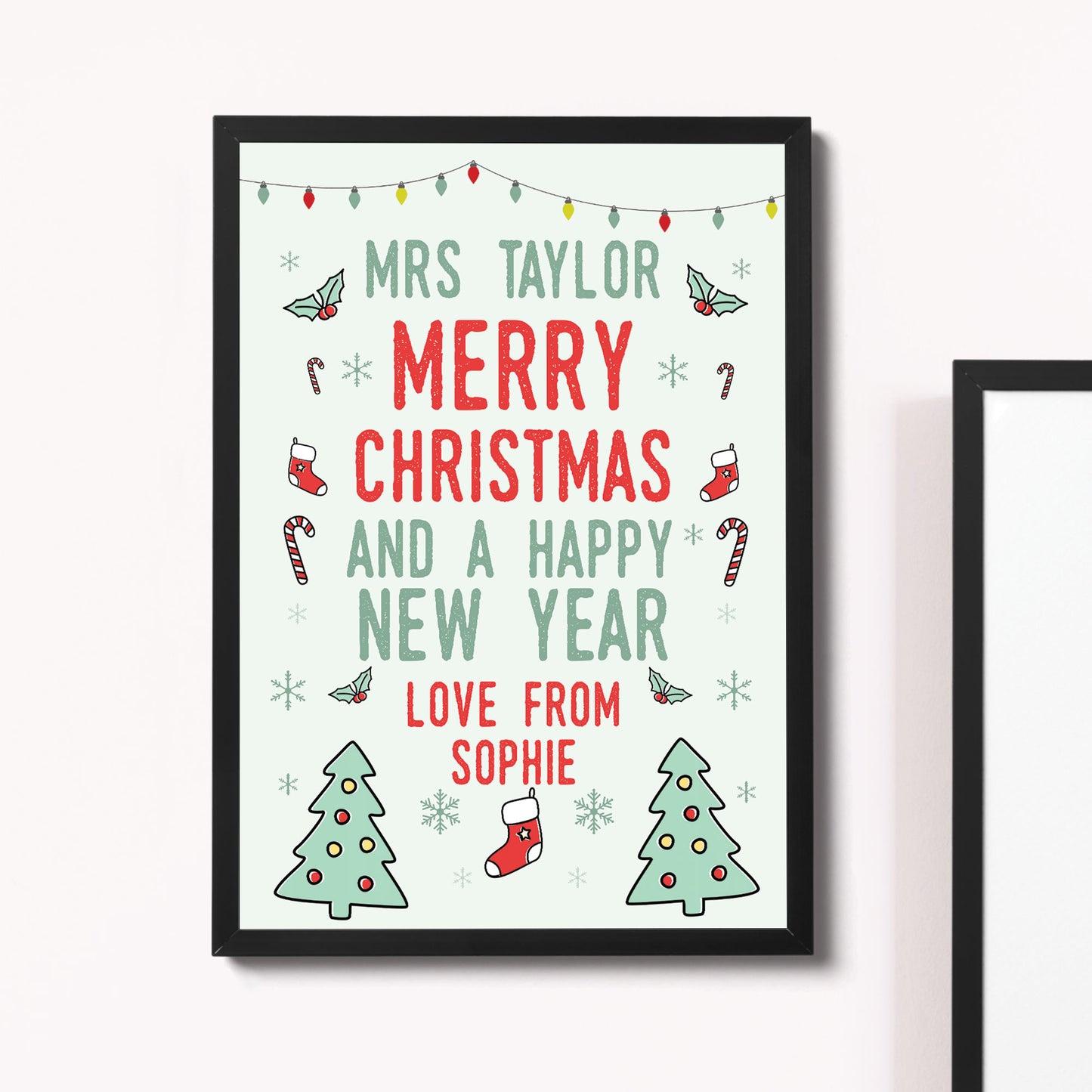 Christmas Gift For Teacher Teaching Assistant PERSONALISED Gift