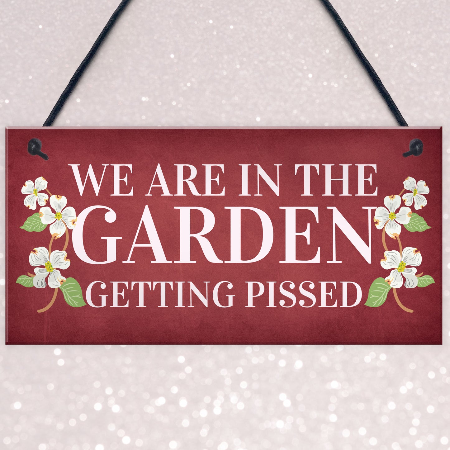 Funny Garden Sign Summerhouse Shed Plaque Alcohol Gift