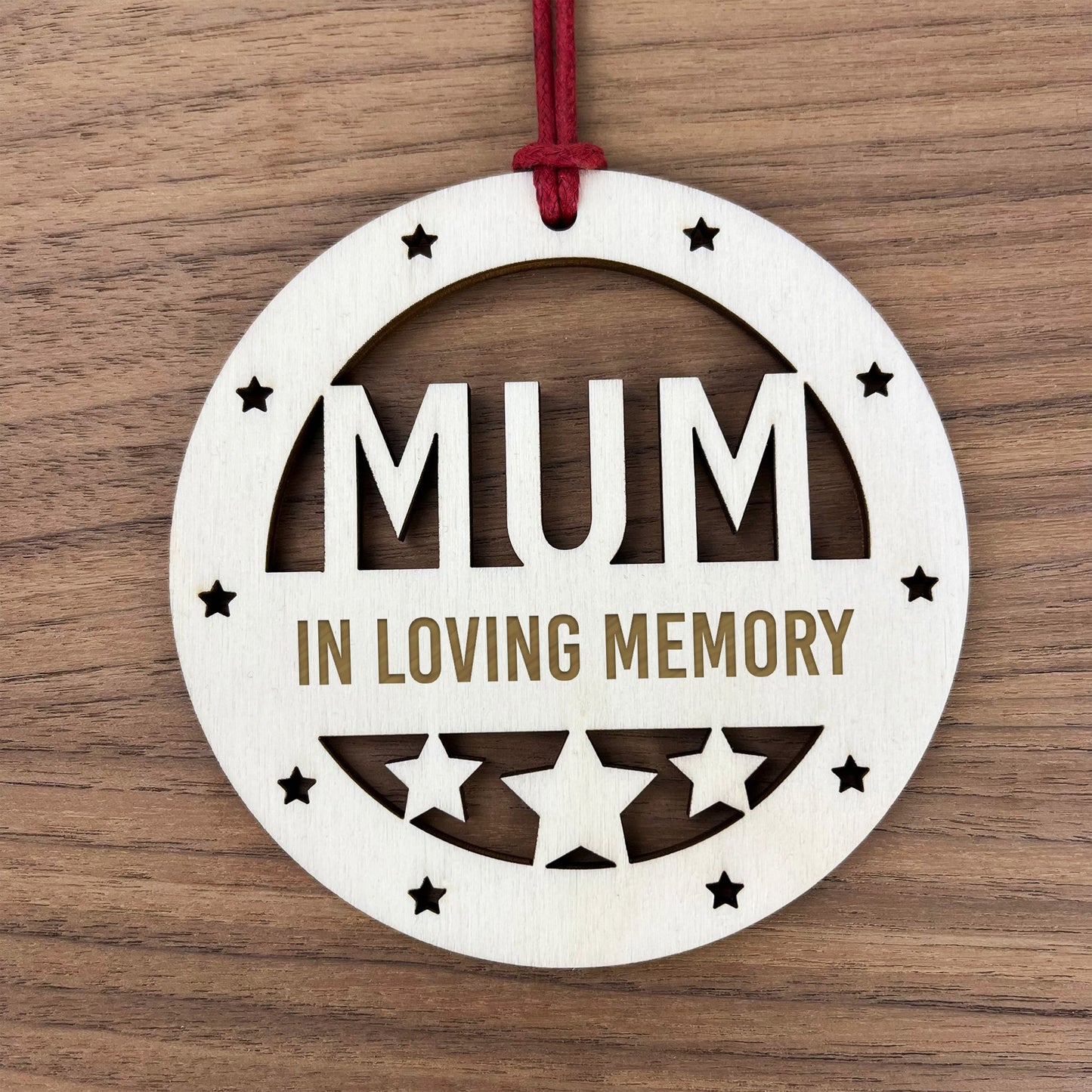 Mum Memorial Christmas Tree Bauble Rememberance Decoration