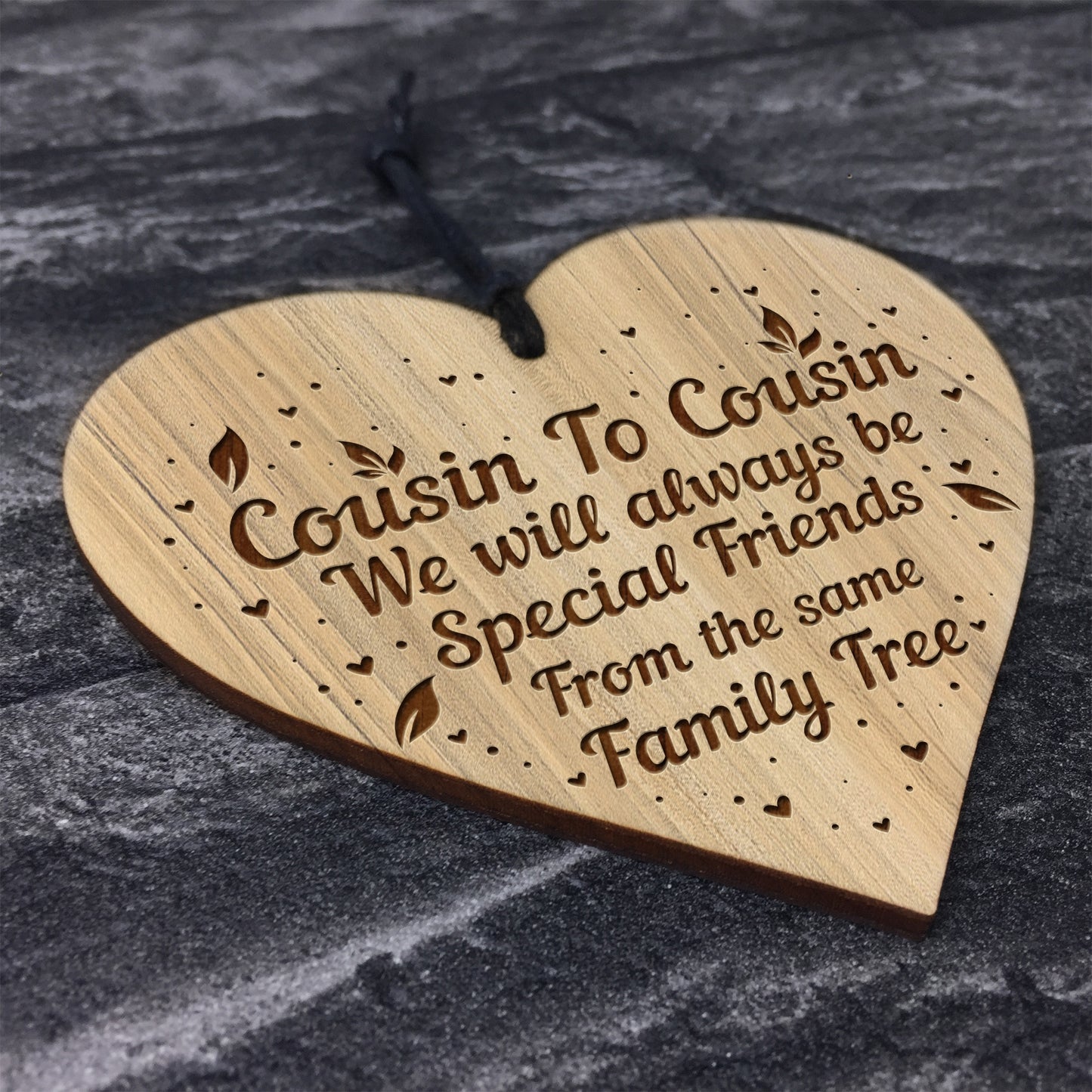 Cute Gift For Cousin Birthday Christmas Engraved Heart Cousin