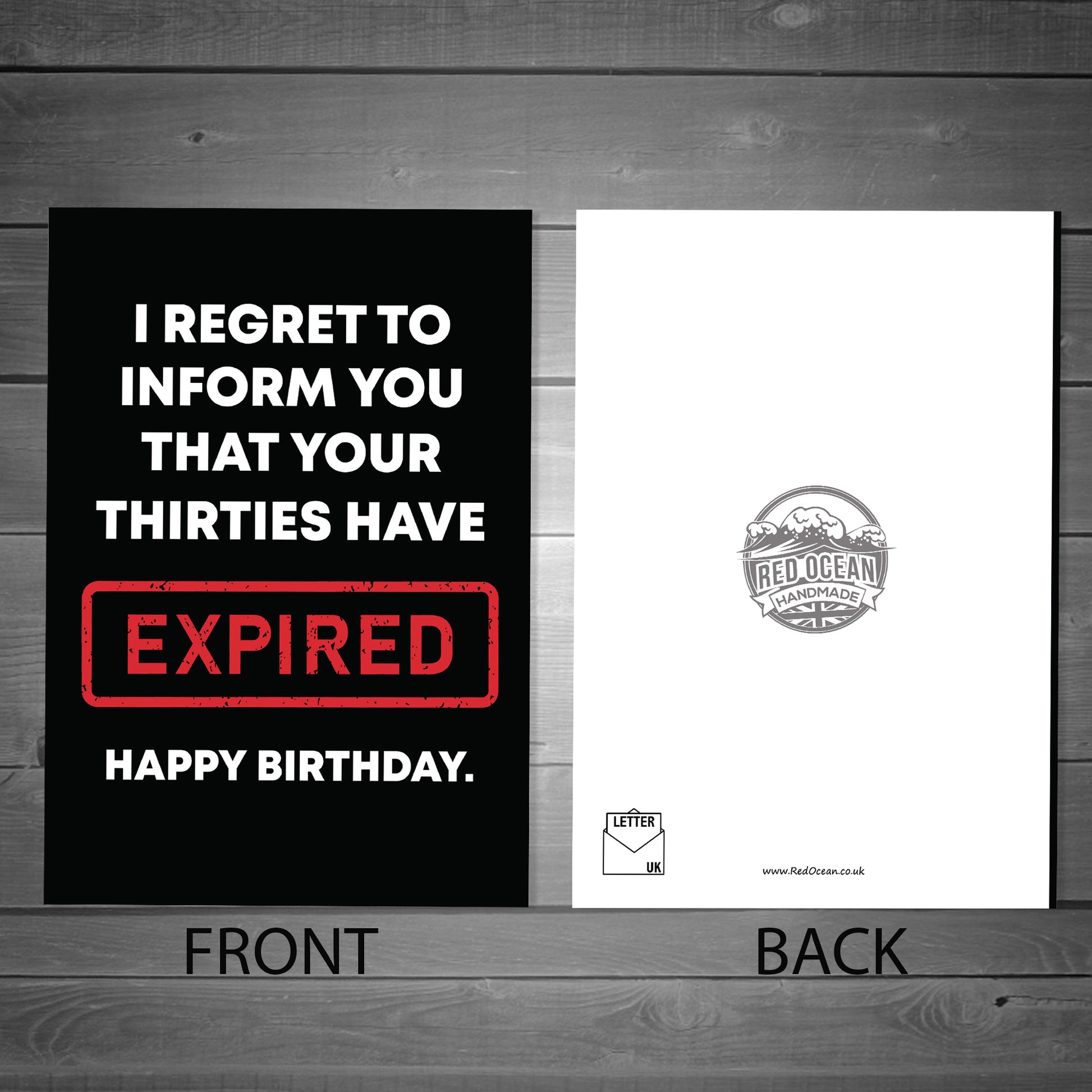 Funny 40th Birthday Card: Your Thirties Expired - België Funny 40th Birthday Card: Your Thirties Expired - België