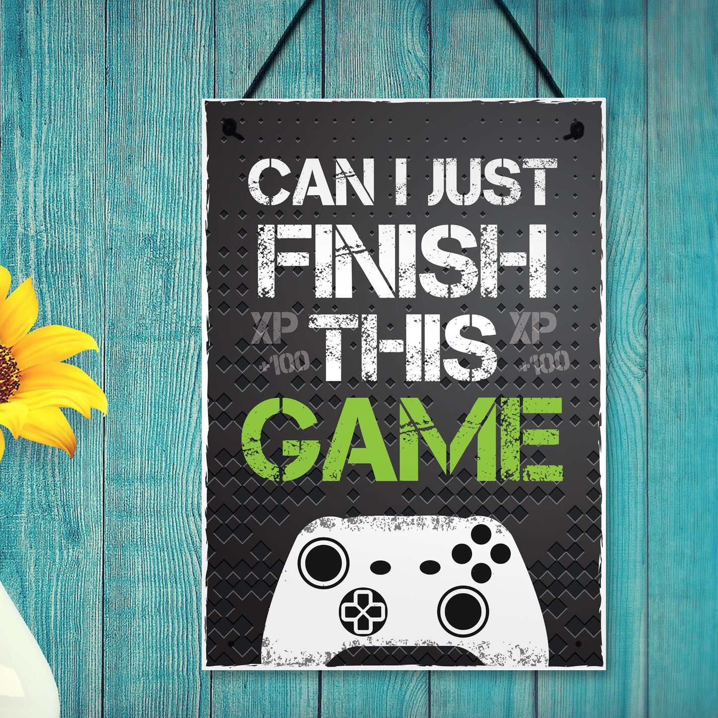 Black Gaming Sign Xbox Boys Bedroom Wall Art Man Cave Gifts