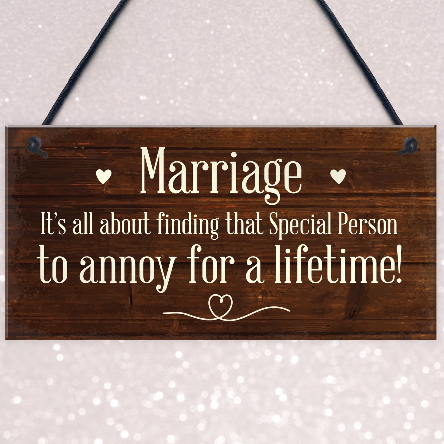 Marriage Sign Hanging Wall Decor Anniversary Wedding Anniversary